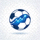 世界杯直播官网圆形蓝色足球标志