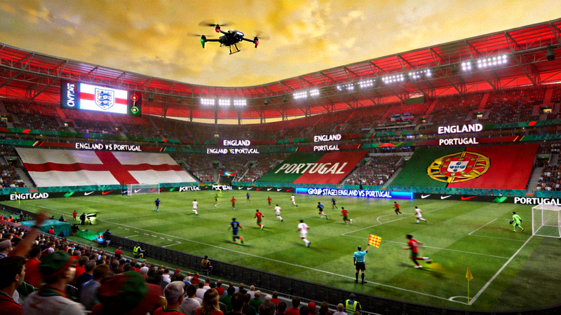 世界杯小组赛英格兰对阵葡萄牙的比赛直播现场